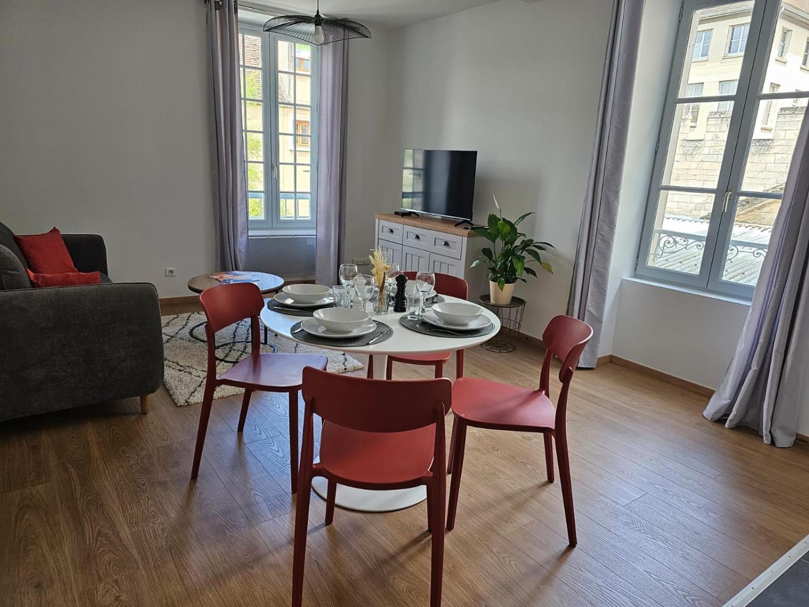 Apartmán Aux'Cerfs - A Deux Pas De L'Abbaye Auxerre Exteriér fotografie